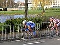 Dwars door Vlaanderen<br />24 maart 2004<br />Servais tijdens de laatste plaatselijke ronde in Waregem<br />Foto: Dries Verhauwaert (www.johanmuseeuw.com)