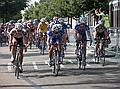 Ster Elektrotoer 2004<br />5e etappe Sittard - Schijndel<br /><br />Servais in het peloton tijdens de plaatselijke rondjes in Schijndel