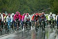 Tirreno-Adriatico: 10/16 maart 2004<br />2e etappe: Latina - Maddaloni (164 km) <br />Een beetje koud tijdens de 2e etappe in de Tirreno <br />foto: Marketa Navratilova/Cor Vos 2004