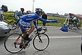 Tirreno-Adriatico: 10/16 maart 2004<br />1e etappe: Sabaudia - Sabaudia (172 km)<br />Servais tijdens de bevoorrading<br />foto Marketa Navratilova/Cor Vos 2004