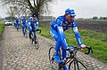 Verkenning parcours Parijs - Roubaix <br />9 april 2004<br />Foto: Photonews