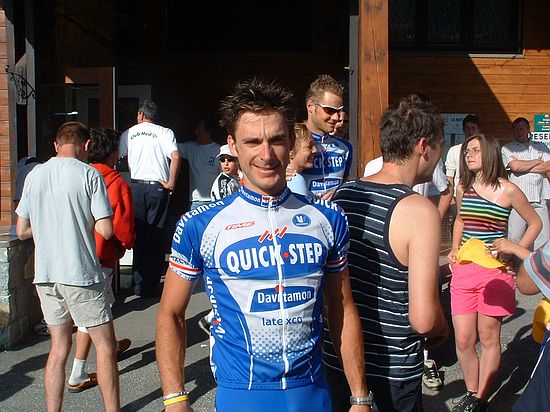 Tour de France - 17e etappe<br />Bourg d'Oisans - Le Grand Bornand<br />Servais bij de start in Bourg d'Oisans<br />FOTO: Liesbet Nijs