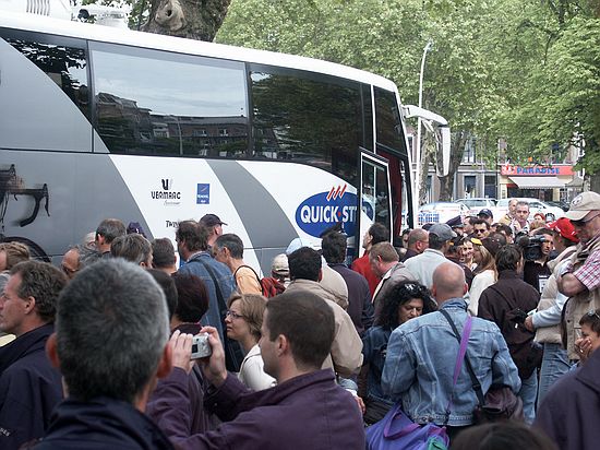 Tour de France<br />4 juli 2004<br /><br />Heel veel publiek vanmorgen bij de start in Luik