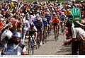 CYCLING : TOUR DE FRANCE 2004 PAVE COBLE STONES KASEI / ZANINI Stefano ( ITA ) / KNAVEN Servais ( NED ) / BETTINI Paolo ( ITA ) / ROGERS Michael ( AUS ) STAGE ETAPE RIT 3 : WATERLOO - WASQUEHALRONDE VAN FRANKRIJK