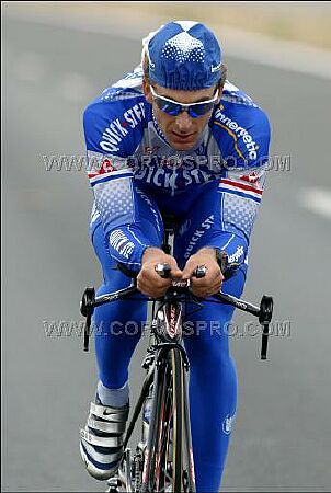 Tour de France<br />vrijdag 1 juli 2005<br />Servais tijdens de verkenning van het parcours van de proloog