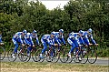 Tour de France<br />vrijdag 1 juli 2005<br />De Quick-Step ploeg tijdens de verkenning van het parcours van de proloog