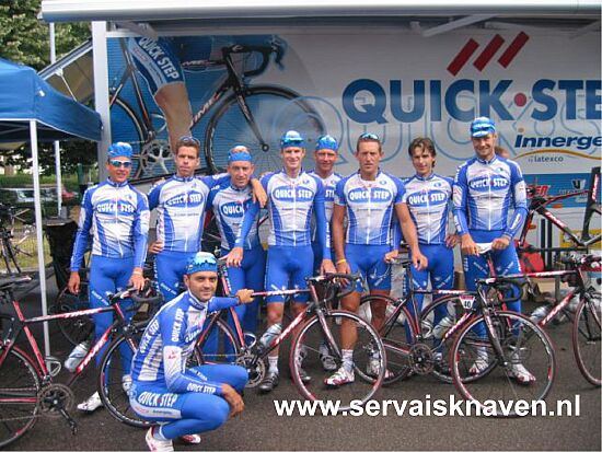 Tour de France<br />donderdag 30 juni 2005<br />De Quick Step Tour ploeg