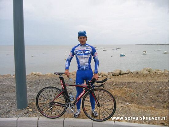 Tour de France<br />vrijdag 1 juli 2005<br />Servais tijdens de verkenning van het parcours