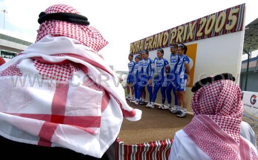 GP Doha International<br />29 januari 2005<br />Ploegenvoorstelling<br /><br />FOTO: COR VOS