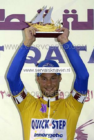 Ronde van Qatar<br />maandag 31 januari 2005<br />1e etappe: Al Khor Corniche - Doha Hyatt Plaza<br /><br />FOTO: CORVOS