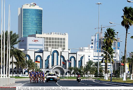 Ronde van Qatar <br />27 & 28 januari 2005<br />Training<br /><br />FOTO: TIM DE WAELE