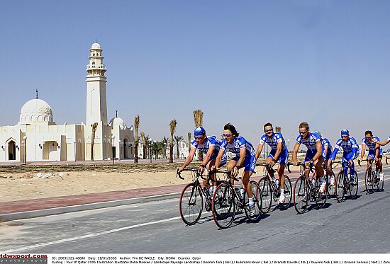 Ronde van Qatar <br />27 & 28 januari 2005<br />Training<br /><br />FOTO: TIM DE WAELE