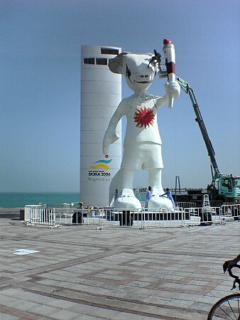 Ronde van Qatar: voorbereiding<br />zondag 30 januari 2005<br />training