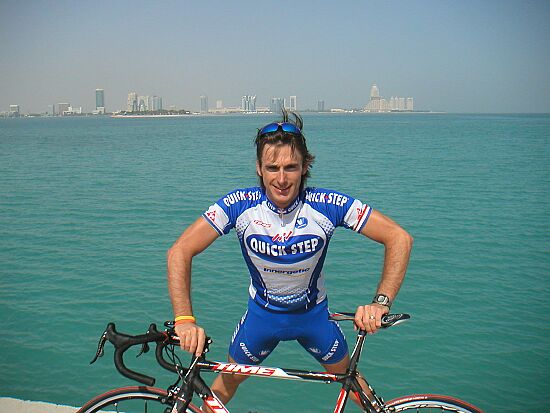 Ronde van Qatar: voorbereiding<br />zondag 30 januari 2005<br />training
