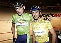 Zesdaagse van Rotterdam<br />Donderdag 6 januari 2005 <br />Magnus Backstedt en Servais Knaven<br /><br />FOTO: COR VOS 2005