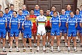 Cycling : Team Quick-Step Innergetic 2006TANKINK Bram ( Ned ) / BETTINI Paolo ( Ita ) / GARATE Manuel ( Esp ) / DE JONGH Steven ( Ned ) / BOONEN Tom ( Bel ) / BAGUET Serge ( Bel ) / POZZATO Filippo ( Ita ) / NUYENS Nick ( Bel ) / TOSATO Matteo ( Ita ) / KNAVEN Servais ( Ned )Equipe / Ploeg / QSI