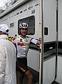 Omloop Het Volk<br />1 maart 2008<br /><br />Servais bij de finish<br /><br />Foto: Evert de Moor