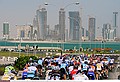 Cycling : 8th Tour of Qatar / Stage 4Illustration Illustratie / Peleton Peloton / DOHA City Ville Stad / Landscape Paysage Landschap /Doha Old Souq - Madinat Al Shamal  (141 Km) / Rit Etape / &copy; Tim De Waele