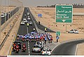 Cycling : 8th Tour of Qatar / Stage 4Illustration Illustratie / Peleton Peloton / Caravan Team Cars / Dessert Woestijn / Landscape Paysage Landschap /Doha Old Souq - Madinat Al Shamal  (141 Km) / Rit Etape / &copy; Tim De Waele